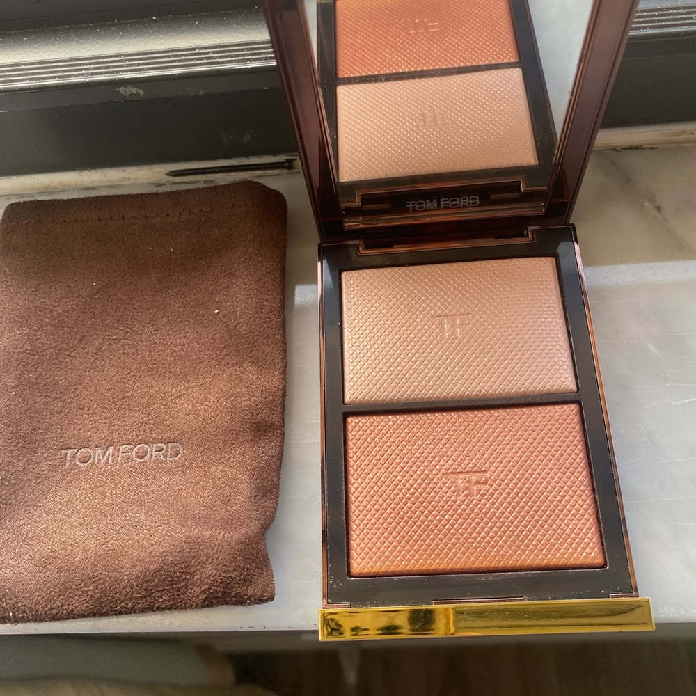 Tom Ford Peachlight Highlighting Duo. Swatched, comes w/pouch